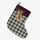 Search for cream christmas stockings Plaid