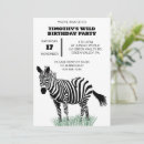 Search for zebra party invitations Jungle animals