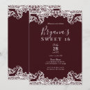 Search for bordeaux invitations Red