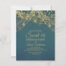 Search for string lights sweet 16 invitations Modern