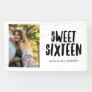 Search for 16th birthday banners Sweet sixteen