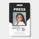 Search for press pass id badges Black