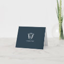 Search for monogram crest thank you cards Classic