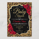 Search for red and black baby shower invitations For her
