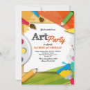 Search for artist palette invitations Paint brush