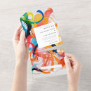 Search for abstract art wedding invitations Colourful