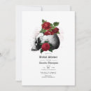 Search for red black bridal shower invitations Gothic