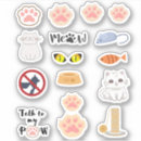 Search for pawprints stickers Cats