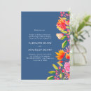 Search for blue and orange wedding invitations Watercolor