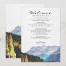 Search for mountain wedding programs Watercolor