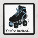 Search for boys roller skating party invitations Black