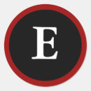 Search for e letter stickers Black and white