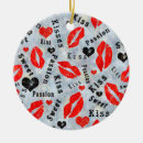 Search for kiss christmas tree decorations Red lips