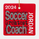 Search for soccer coach christmas tree decorations Team