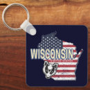 Search for state of wisconsin key rings Map