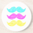 Search for moustaches coasters Vintage