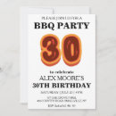 Search for bbq 30th birthday invitations Rustic