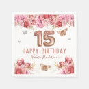 Search for pink floral napkins White