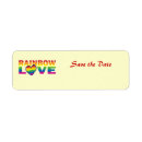 Search for gay wedding return address labels Rainbow