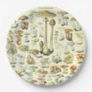 Search for mushrooms paper plates Vintage