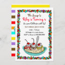 Search for banana split invitations Ice cream