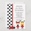 Search for lady bug baby shower invitations Red