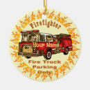 Search for firetruck christmas tree decorations Fire fighter