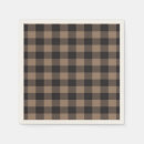 Search for brown plaid napkins Black