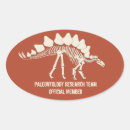 Search for dinosaur bones stickers Paleontology