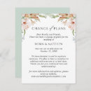 Search for rustic wedding announcement cards Change of plans