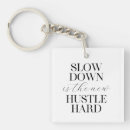 Search for hustle hustle key rings Inspirational quote