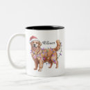 Search for golden retriever christmas mugs Santa
