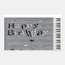 Search for birthday note stickers Black and white