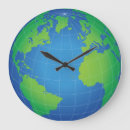 Search for world globe clocks Blue