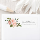 Search for floral pink return address labels Pastel