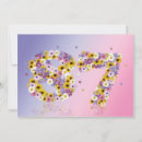 Search for 87th birthday invitations Floral