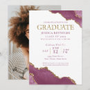 Search for pink and gold graduation invitations High school