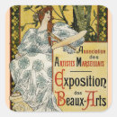 Search for art nouveau illustration stickers Woman
