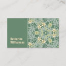 Search for jasmine business cards William morris