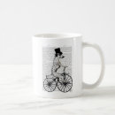 Search for cat on bicycle mugs Antique