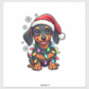 Search for dachshund christmas stickers Pug