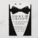 Search for black tie event birthday invitations Elegant