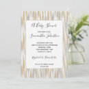 Search for gold silver baby shower invitations Chic