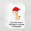 Search for giraffe christmas cards Santa