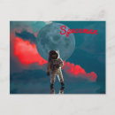 Search for space man postcards Moon