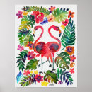 Search for tropical flamingo posters Flamingos
