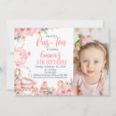 Search for cupcake girls birthday invitations Pink floral