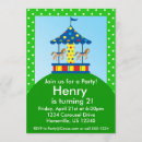 Search for carousel horse party invitations Circus