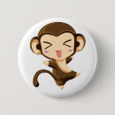 Search for cute monkey badges Kawaii