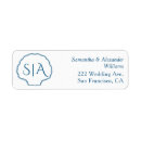 Search for seashell wedding return address labels Coastal